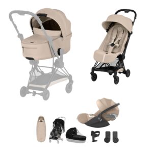 NEW CYBEX Coya Ultimate Accessory Bundle Comfort Collection Matt Black Cozy Beige