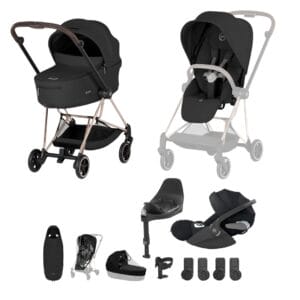 NEW CYBEX Mios Ultimate Accessory Bundle Comfort Collection Rose Gold Sepia Black