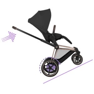 NEW CYBEX e Priam Pushchair Set Comfort Collection Rose Gold Sepia Black (6)