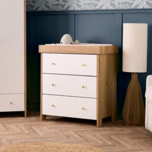 Obaby Nika 2 Piece Room Set OAK & WHITE (1)
