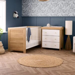Obaby Nika 2 Piece Room Set OAK & WHITE