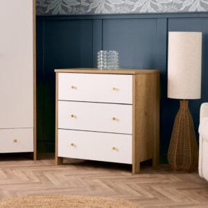 Obaby Nika Changing Unit OAK & WHITE (2)