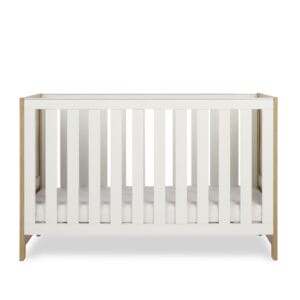 Obaby Nika Cot Bed OAK & WHITE (7)