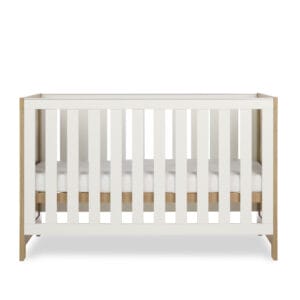 Obaby Nika Cot Bed OAK & WHITE (8)