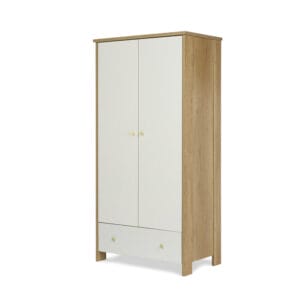 Obaby Nika Double Wardrobe OAK & WHITE (2)