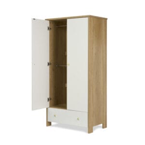 Obaby Nika Double Wardrobe OAK & WHITE (3)
