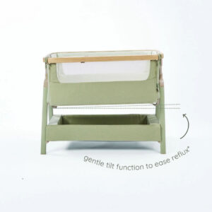 Tutti Bambini CoZee Air 2 Bedside Crib Drifted Oak Eucalyptus (1)