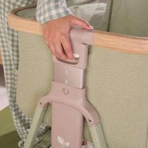 Tutti Bambini CoZee Air 2 Bedside Crib Drifted Oak Eucalyptus (11)