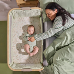 Tutti Bambini CoZee Air 2 Bedside Crib Drifted Oak Eucalyptus (8)