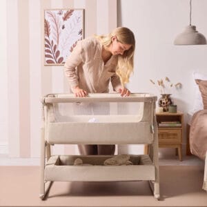 Tutti Bambini CoZee Air 2 Bedside Crib Soft Walnut Cocoa (8)