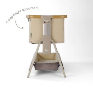 Tutti Bambini CoZee Air 2 Bedside Crib Toasted Oak Sand (6)