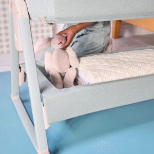 Tutti Bambini CoZee Air 2 Bedside Crib Whitewash Kelp (10)