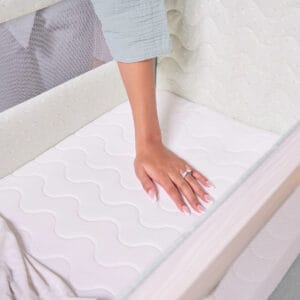 Tutti Bambini CoZee Air 2 Bedside Crib Whitewash Kelp (11)