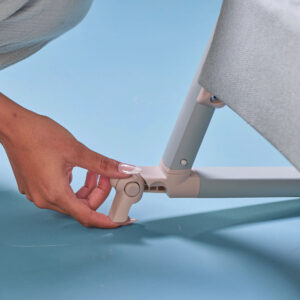 Tutti Bambini CoZee Air 2 Bedside Crib Whitewash Kelp (12)