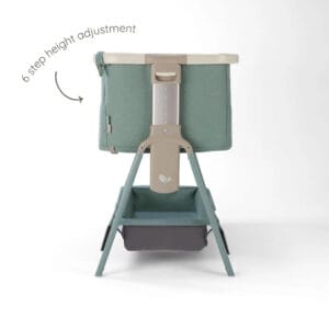 Tutti Bambini CoZee Air 2 Bedside Crib Whitewash Kelp (5)