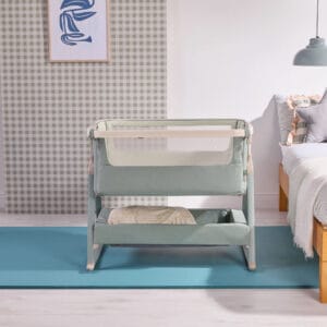 Tutti Bambini CoZee Air 2 Bedside Crib Whitewash Kelp (8)