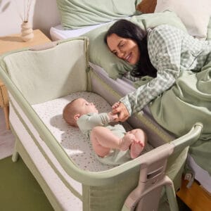 Tutti Bambini CoZee Zen Bedside Crib Eucalyptus (11)