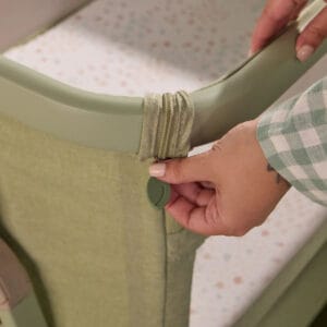Tutti Bambini CoZee Zen Bedside Crib Eucalyptus (15)