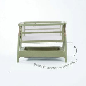 Tutti Bambini CoZee Zen Bedside Crib Eucalyptus (4)
