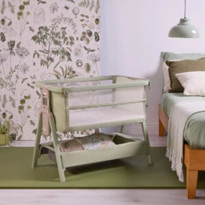 Tutti Bambini CoZee Zen Bedside Crib - Eucalyptus