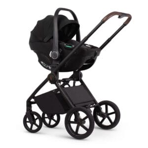 Venicci Claro 2 Chassis with Black Car Seat Almond