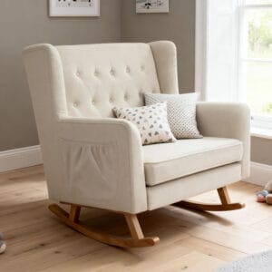 Babymore Lux Snuggle Rocking Chair Ivory