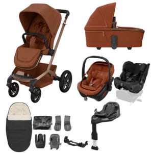 Maxi Cosi Fame 2026 10 Piece Ultimate Family Travel System Copper Terra