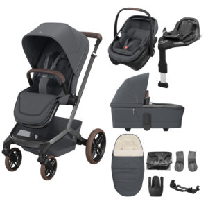 Maxi Cosi Fame 2026 8 Piece Ultimate Travel System Moon Graphite