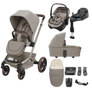 Maxi Cosi Fame 2026 8 Piece Ultimate Travel System Sapphire Sand