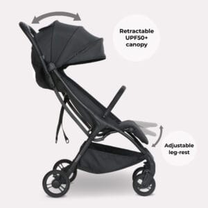 My Babiie MBX2 Compact Stroller Black (3)