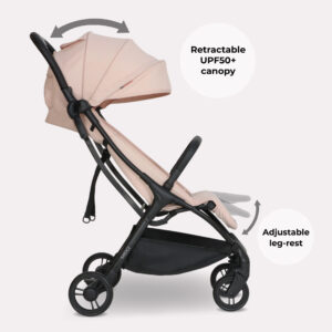 My Babiie MBX2 Compact Stroller Blush Pink (2)