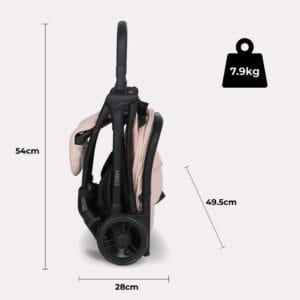My Babiie MBX2 Compact Stroller Blush Pink (7)