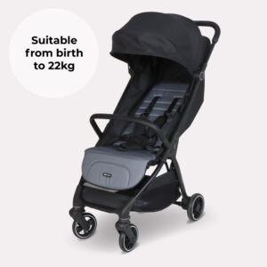 My Babiie MBX6 Auto fold Stroller Black Grey (2)