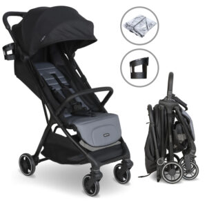 My Babiie MBX6 Auto fold Stroller Black Grey