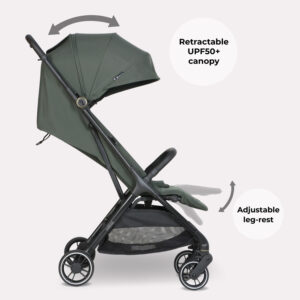 My Babiie MBX6 Auto fold Stroller Forest Green (1)
