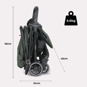 My Babiie MBX6 Auto fold Stroller Forest Green (6)