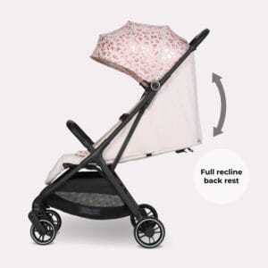 My Babiie MBX6 Auto fold Stroller Pink Leopard (4)