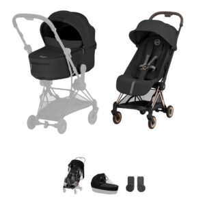 NEW CYBEX Coya Stroller Set Comfort Collection - Rose Gold - Sepia Black