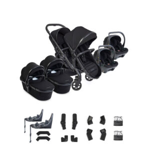 iCandy Peach 8 Black Twin with Cocoon 360 and Base