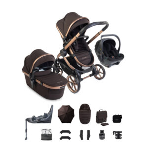 iCandy Peach 8 EDITIONS Pecan Complete Bundle with Cocoon 360 and Base Black