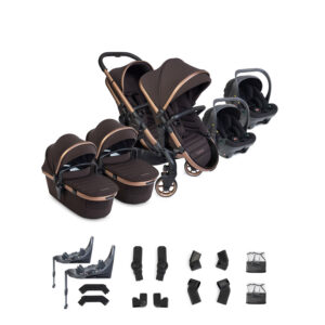 ICandy Peach 8 EDITIONS Pecan Twin with Cocoon 360 and Base