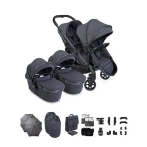 iCandy Peach 8 Grey Twin Complete Bundle