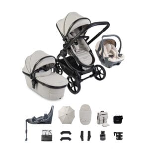 iCandy Peach 8 Taupe Complete Bundle with Cocoon 360 and Base Sandstone