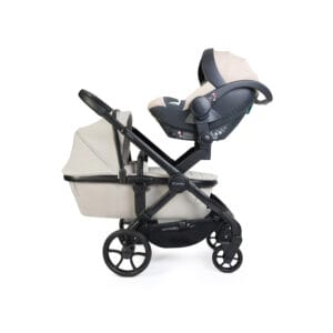 ICandy Peach 8 Taupe Twin with Cocoon 360 and Base (2)