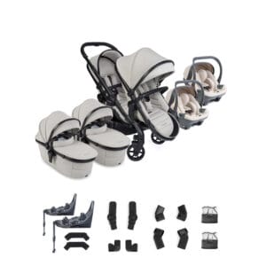 iCandy Peach 8 Taupe Twin with Cocoon 360 and Base