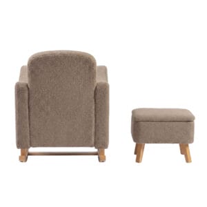 Bebe & Beyond Soother Nursing Chair and Stool Biscuit Boucle (4)