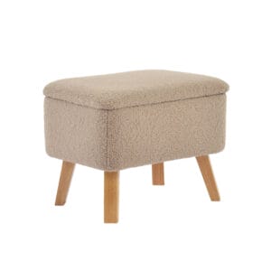 Bebe & Beyond Soother Nursing Chair and Stool Biscuit Boucle (5)