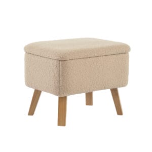 Bebe & Beyond Soother Nursing Chair and Stool Oat Boucle (5)