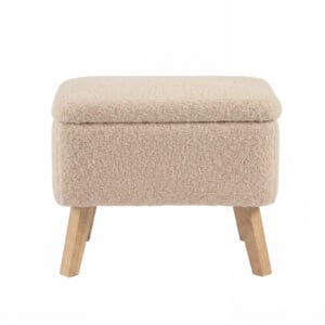 Bebe & Beyond Soother Nursing Chair and Stool Oat Boucle (6)