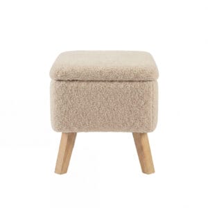 Bebe & Beyond Soother Nursing Chair and Stool Oat Boucle (7)